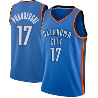 Youth Aleksej Pokusevski Oklahoma City Thunder Blue Swingman Jersey - Icon Edition