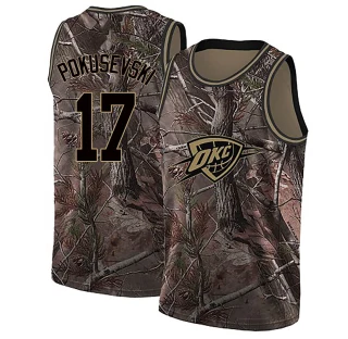 Youth Aleksej Pokusevski Oklahoma City Thunder Camo Swingman Realtree Collection Jersey