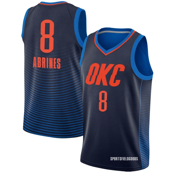 Youth Alex Abrines Oklahoma City Thunder Navy Swingman Jersey - Statement Edition