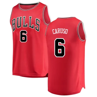 Youth Alex Caruso Chicago Bulls Red Swingman Jersey - Icon Edition