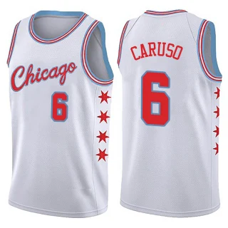 Youth Alex Caruso Chicago Bulls White Swingman Jersey - City Edition