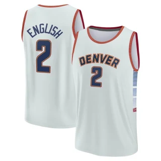 Youth Alex English Denver Nuggets Fast Break Silver 2022/23 City Edition Jersey