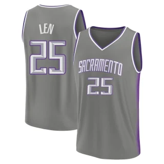 Youth Alex Len Sacramento Kings Gray Fast Break 2022/23 City Edition Jersey