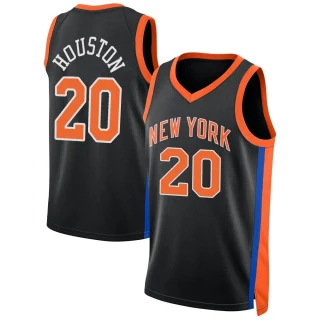 Youth Allan Houston New York Knicks Black Swingman 2022/23 City Edition Jersey