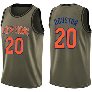 Youth Allan Houston New York Knicks Green Swingman Salute to Service Jersey