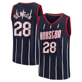 Youth Alperen Sengun Houston Rockets Navy Fast Break 2022/23 City Edition Jersey