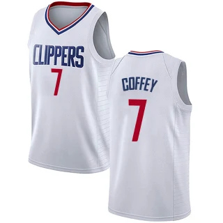 Youth Amir Coffey Los Angeles Clippers White Swingman Jersey - Association Edition