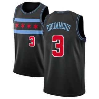Youth Andre Drummond Chicago Bulls Black Swingman 2018/19 Jersey - City Edition