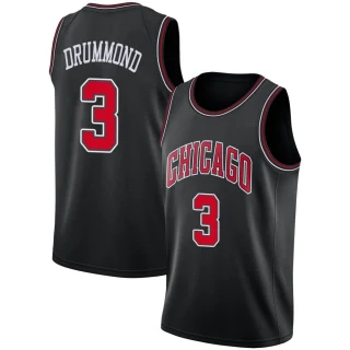 Youth Andre Drummond Chicago Bulls Black Swingman Jersey - Statement Edition