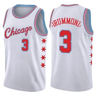 Youth Andre Drummond Chicago Bulls White Swingman Jersey - City Edition