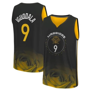 Youth Andre Iguodala Golden State Warriors Gold Fast Break Black 2022/23 City Edition Jersey