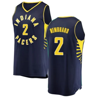 Youth Andrew Nembhard Indiana Pacers Navy Fast Break Jersey - Icon Edition