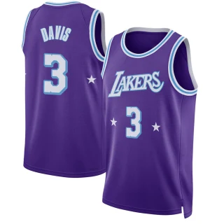 Youth Anthony Davis Los Angeles Lakers Purple Swingman 2021/22 City Edition Jersey