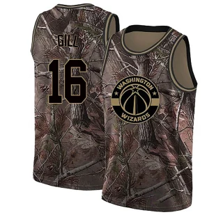 Youth Anthony Gill Washington Wizards Camo Swingman Realtree Collection Jersey