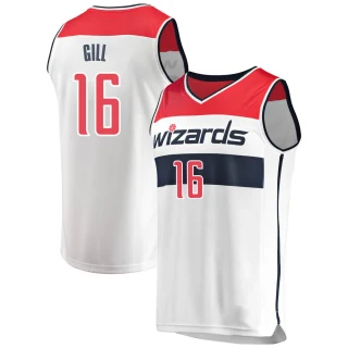 Youth Anthony Gill Washington Wizards White Fast Break Jersey - Association Edition