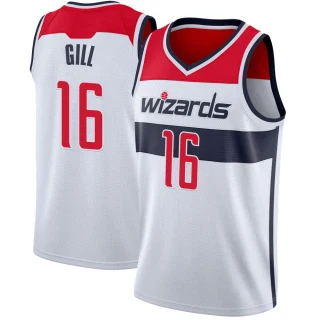 Youth Anthony Gill Washington Wizards White Swingman Jersey - Association Edition