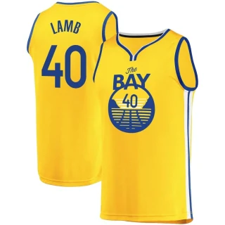 Youth Anthony Lamb Golden State Warriors Gold Fast Break 2019/20 Jersey - Statement Edition