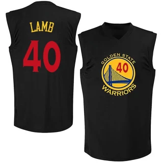 Youth Anthony Lamb Golden State Warriors Gold Swingman Black New Fashion Jersey