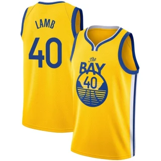 Youth Anthony Lamb Golden State Warriors Gold Swingman Yellow 2019/20 Jersey - Statement Edition