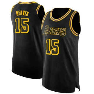 Youth Austin Reaves Los Angeles Lakers Black Swingman Jersey - City Edition