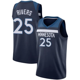 Youth Austin Rivers Minnesota Timberwolves Navy Swingman Jersey - Icon Edition
