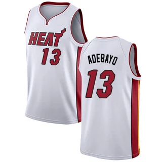 Youth Bam Adebayo Miami Heat White Swingman Jersey - Association Edition