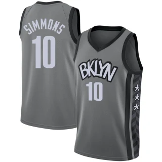 Youth Ben Simmons Brooklyn Nets Gray Swingman Jordan Brand 2020/21 Jersey - Statement Edition