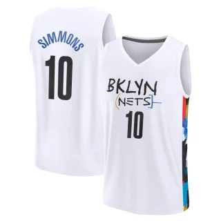Youth Ben Simmons Brooklyn Nets White Fast Break 2022/23 City Edition Jersey