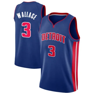 Youth Ben Wallace Detroit Pistons Blue Swingman Jersey - Icon Edition