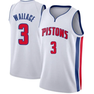 Youth Ben Wallace Detroit Pistons White Swingman Jersey - Association Edition