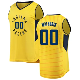 Youth Bennedict Mathurin Indiana Pacers Gold Fast Break Jersey - Statement Edition