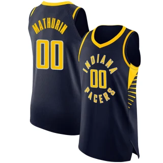 Youth Bennedict Mathurin Indiana Pacers Navy Authentic Jersey - Icon Edition
