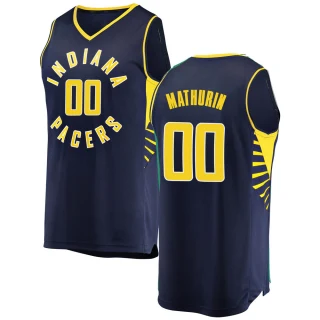 Youth Bennedict Mathurin Indiana Pacers Navy Fast Break Jersey - Icon Edition