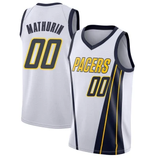Youth Bennedict Mathurin Indiana Pacers White Swingman 2018/19 Jersey - Earned Edition