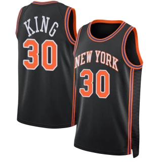 Youth Bernard King New York Knicks Black Swingman 2021/22 Jersey - City Edition