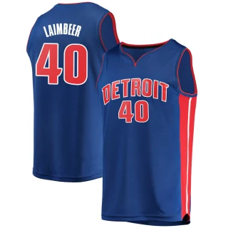 Youth Bill Laimbeer Detroit Pistons Blue Fast Break Jersey - Icon Edition