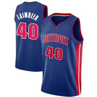Youth Bill Laimbeer Detroit Pistons Blue Swingman Jersey - Icon Edition