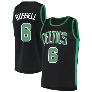 Youth Bill Russell Boston Celtics Black Fast Break Jersey - Statement Edition