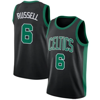 Youth Bill Russell Boston Celtics Black Swingman Jersey - Statement Edition