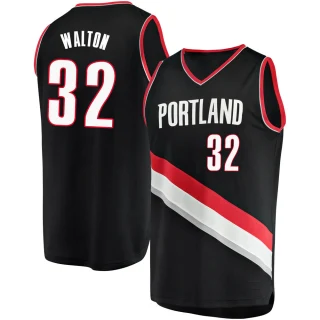 Youth Bill Walton Portland Trail Blazers Black Fast Break Jersey - Icon Edition