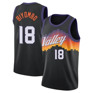 Youth Bismack Biyombo Phoenix Suns Black Swingman 2020/21 City Edition Jersey