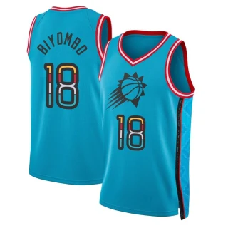 Youth Bismack Biyombo Phoenix Suns Purple Swingman 2022/23 City Edition Jersey
