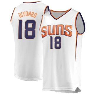 Youth Bismack Biyombo Phoenix Suns White Fast Break Jersey - Association Edition