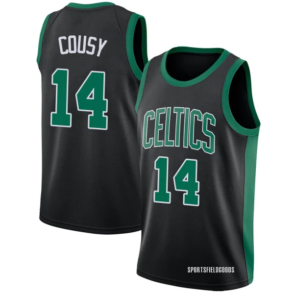 Youth Bob Cousy Boston Celtics Black Swingman Jersey - Statement Edition