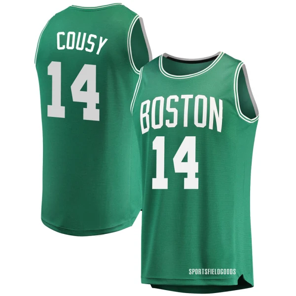 Youth Bob Cousy Boston Celtics Green Fast Break Jersey - Icon Edition