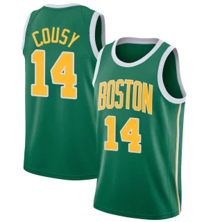 Youth Bob Cousy Boston Celtics Green Swingman 2018/19 Jersey - Earned Edition