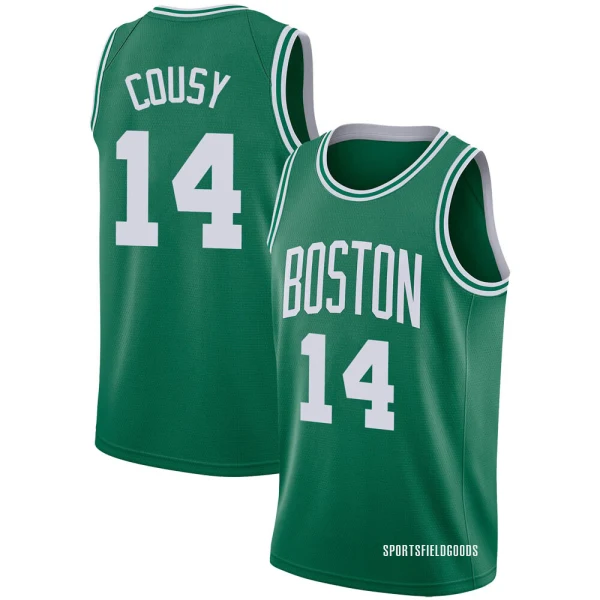 Youth Bob Cousy Boston Celtics Green Swingman Jersey - Icon Edition