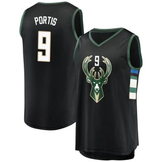Youth Bobby Portis Milwaukee Bucks Black Fast Break Jersey - Statement Edition