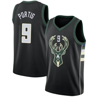 Youth Bobby Portis Milwaukee Bucks Black Swingman Jersey - Statement Edition
