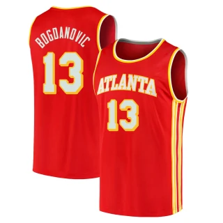 Youth Bogdan Bogdanovic Atlanta Hawks Red Fast Break 2020/21 Jersey - Icon Edition